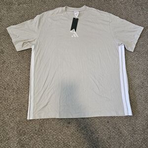 Adidas Men's Beige T-Shirt